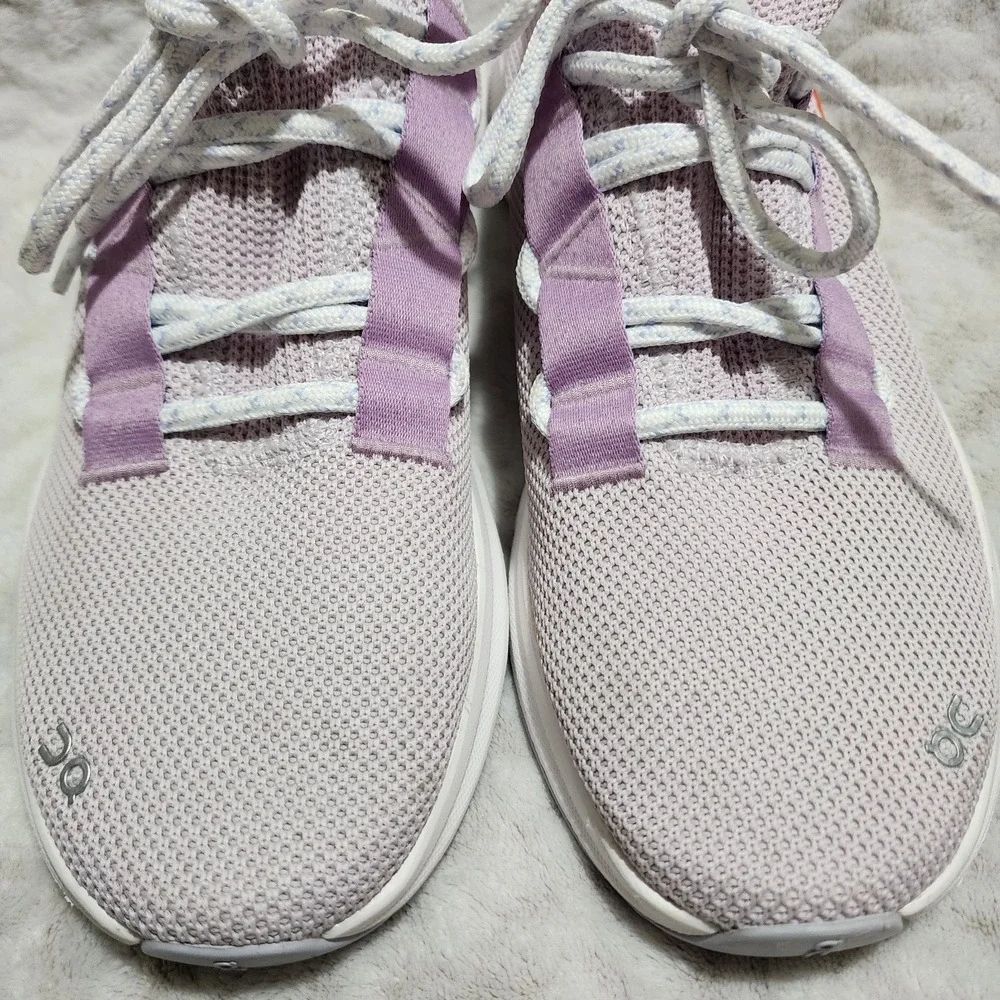 On Cloud Women's Cloudeasy Knit Low Top Running Sneakers Sz 8.5 Orchid/Lavender - Picture 3 of 11